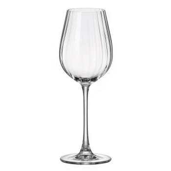 Ποτήρι Κρασιού Κρυστάλλινο Columba Optic Crystal Bohemia 400ml CTB1SI81400