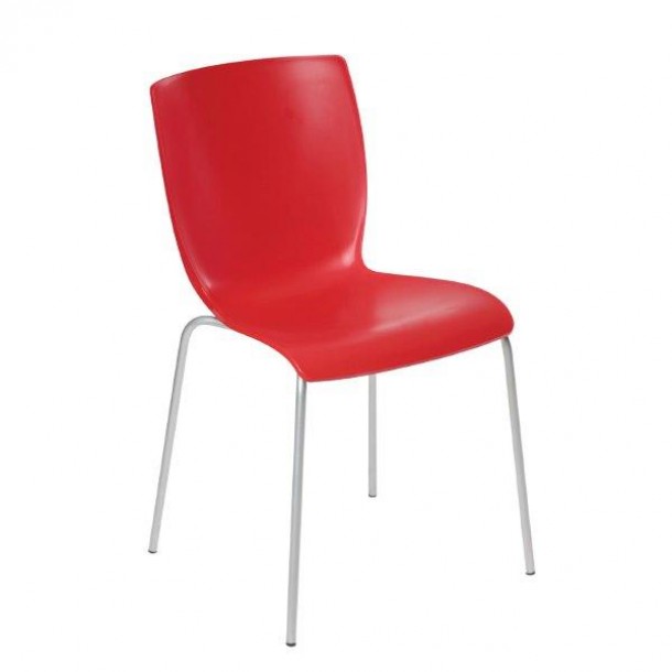 Καρέκλα Μεταλλική-Πλαστική Κόκκινη Mio J&M Home 47x50x80εκ. ISI046/1R |  24home.gr