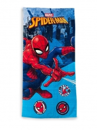 Πετσέτα Θαλάσσης Παιδική Microfiber 70x140εκ. Spiderman 96 Sky Blue Marvel DimCol