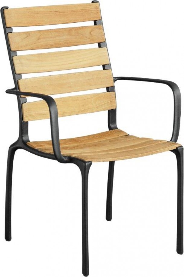Καρέκλα Εξωτερικού Χώρου Μεταλλική-Ξύλινη 62x63x97εκ. JX 2041/B | 24home.gr