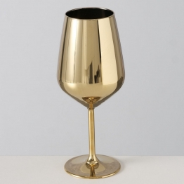 Ποτήρι Κρασιού Γυάλινο Χρυσό Adora 9x22εκ. MSA 20-25-906