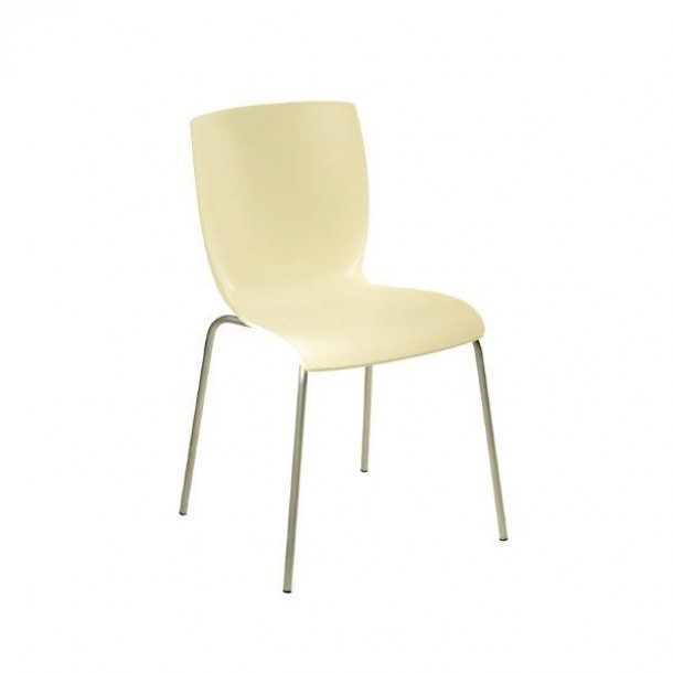 Καρέκλα Μεταλλική-Πλαστική Μπεζ Mio J&M Home 47x50x80εκ. ISI046/1B |  24home.gr