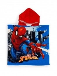 Πόντσο Παιδικό Microfiber 50x100εκ. Spiderman 17 Sky Blue Marvel DimCol