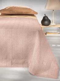 Κουβέρτα Βαμβακερή King Pietra Pink 240x250εκ. Guy Laroche