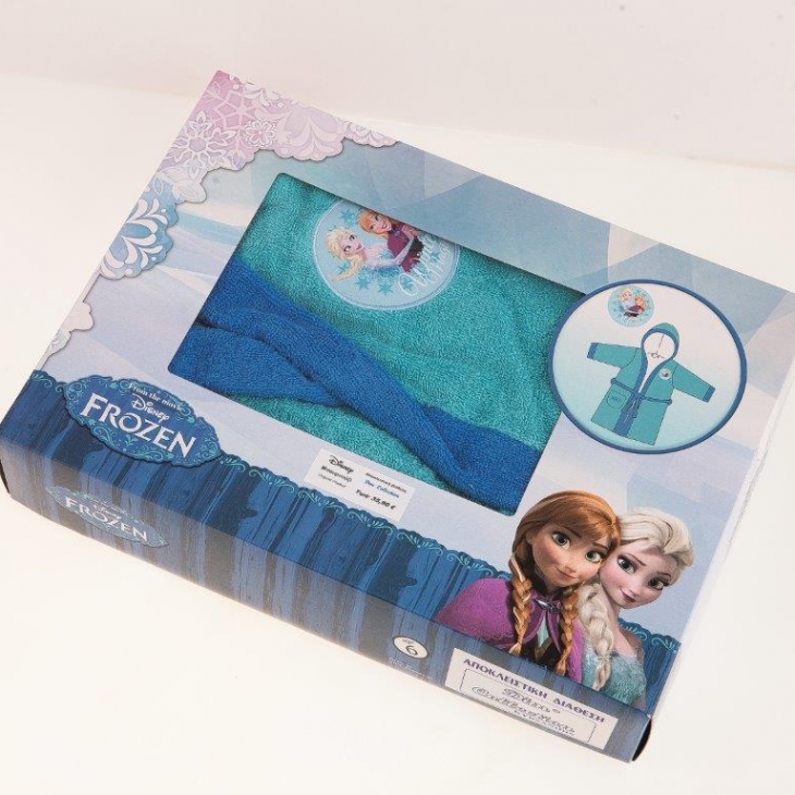 Μπουρνούζι Παιδικό Με Κουκούλα 2 Ετών Frozen Disney Dimcol | 24home.gr