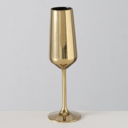 Ποτήρι Σαμπάνιας Γυάλινο Χρυσό Adora 7x22,5εκ. MSA 20-25-904