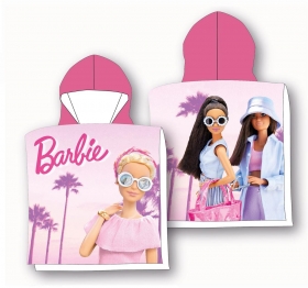 Πόντσο Παιδικό Microfiber 50x100εκ. Barbie 86 Pink Mattel DimCol