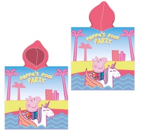 Πόντσο Παιδικό Microfiber 50x100εκ. Peppa Pig 32 Pink Hasbro DimCol