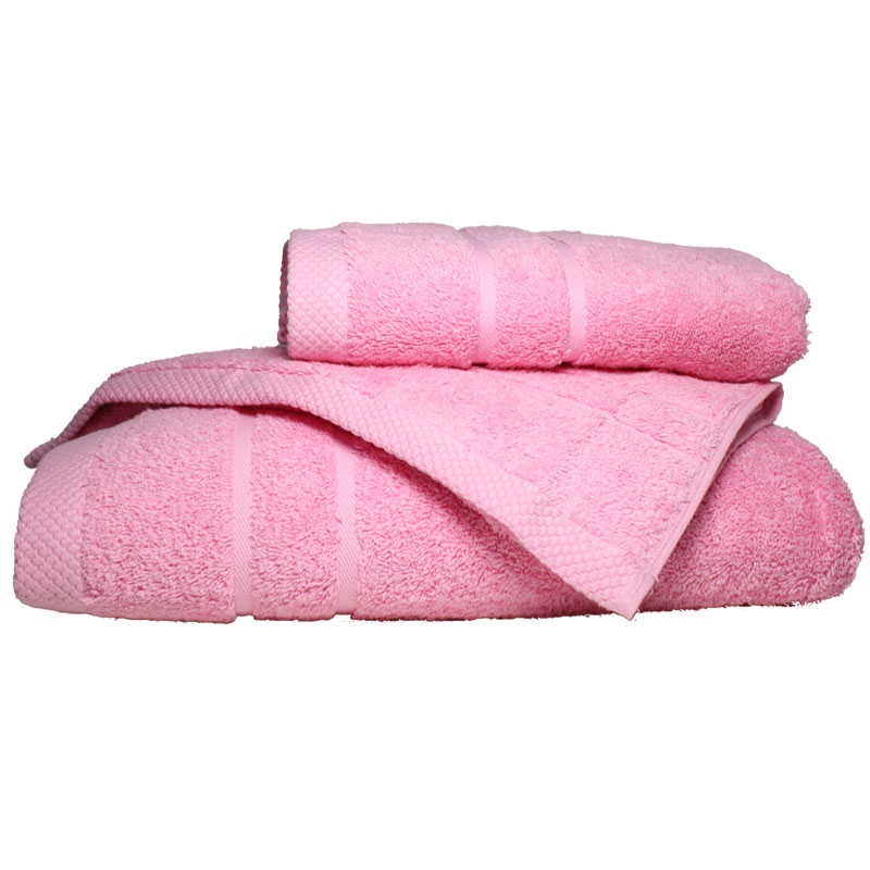 Σετ πετσέτες 3τμχ 600gr/m2 Dora Pink 24home (Ύφασμα: Βαμβάκι 100%, Χρώμα:  Ροζ) - 24home.gr - 24-dora-pink-set